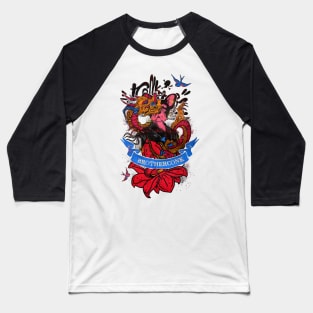 dragon pug lady fantasy Baseball T-Shirt